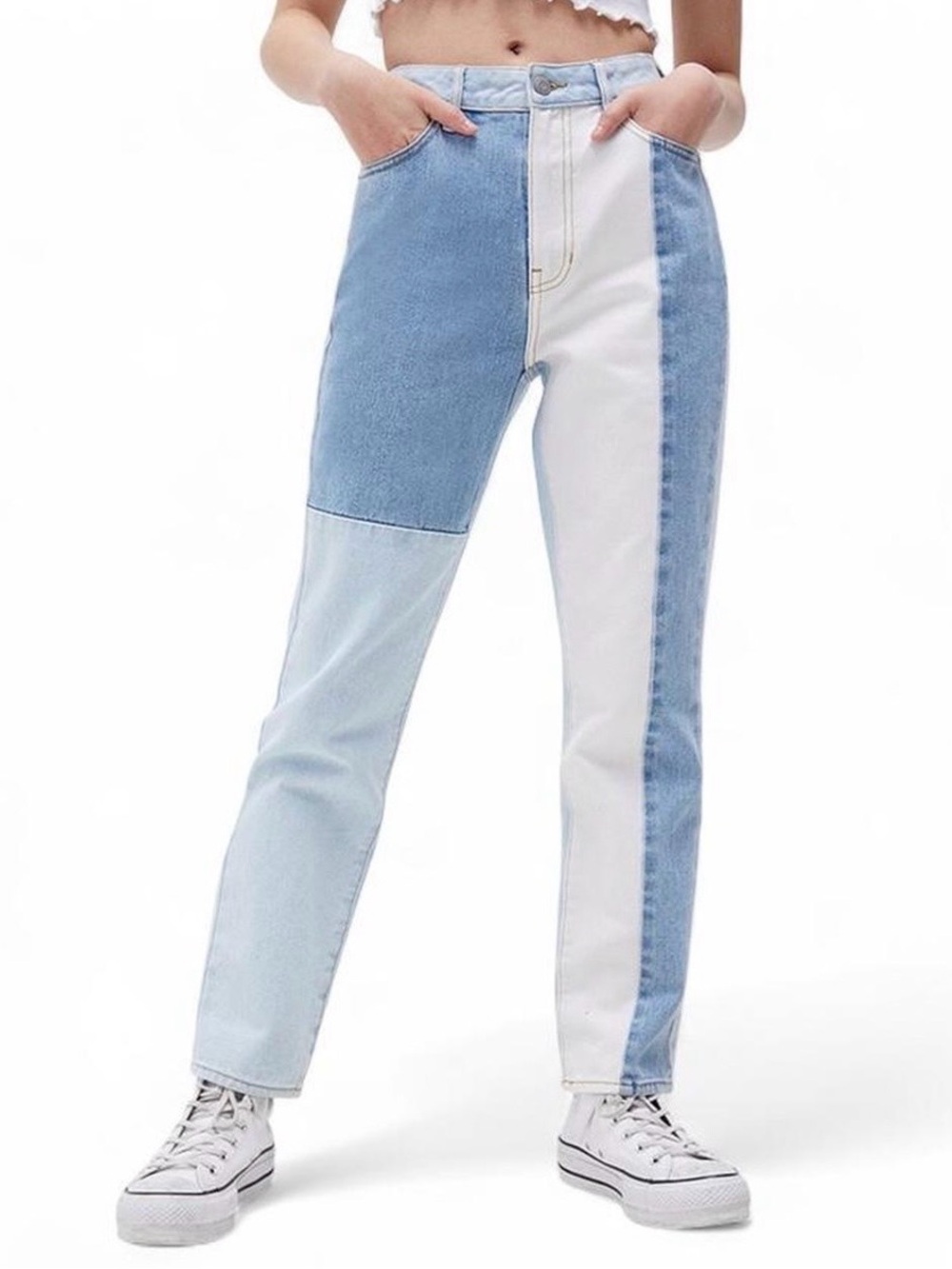 PACSUN Eco Hopper Patch Mom Jeans {US 27}